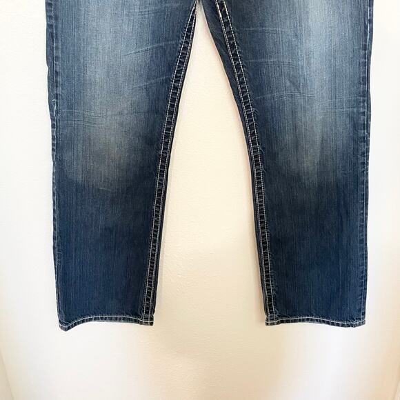 BKE Demin Tyler Straight Thick Stitch Jeans Men's Size 33R - Picture 4 of 15